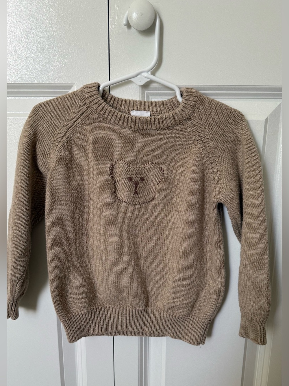 Jamie Kay Cozy Bear Knit Sweater - Beige
